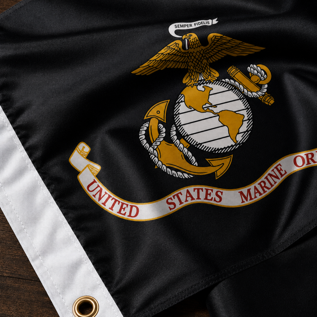 USMC Black Flag 3x5 ft - Marine Corps Semper Fi Flag
