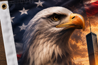 Never Forget 9/11 Tribute Flag 3x5 ft - American Remembrance Flag